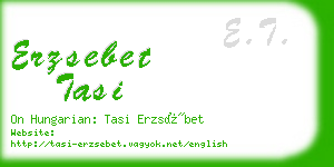 erzsebet tasi business card